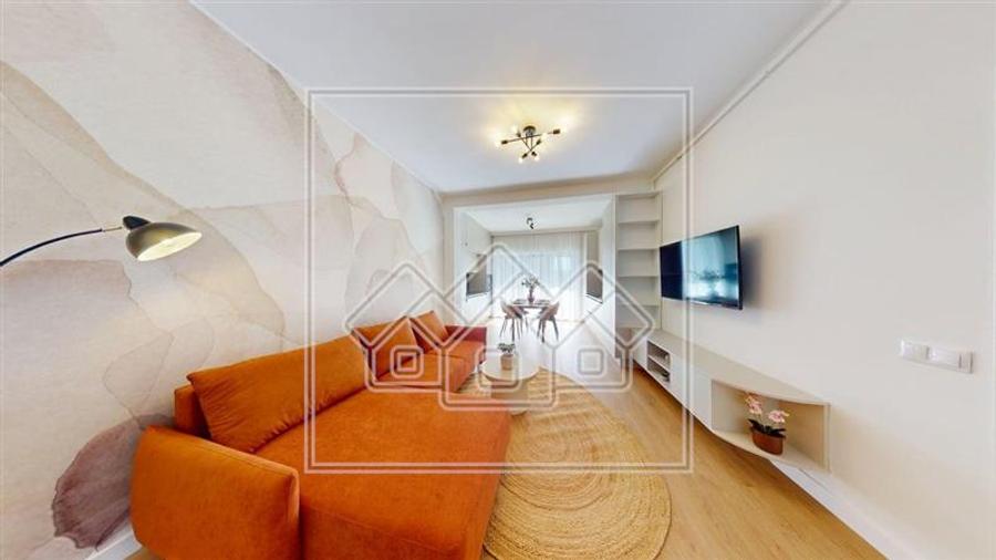 Ap. 2 camere, aer conditionat, incalzire pardoseala, mobilat si utilat