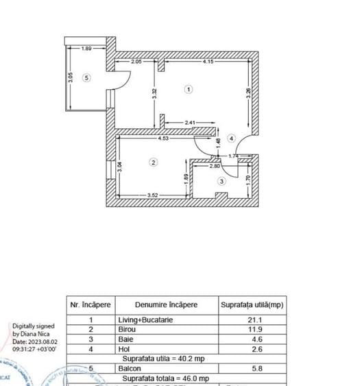 Berceni-strada Emil Racovita-apartament 2 camere