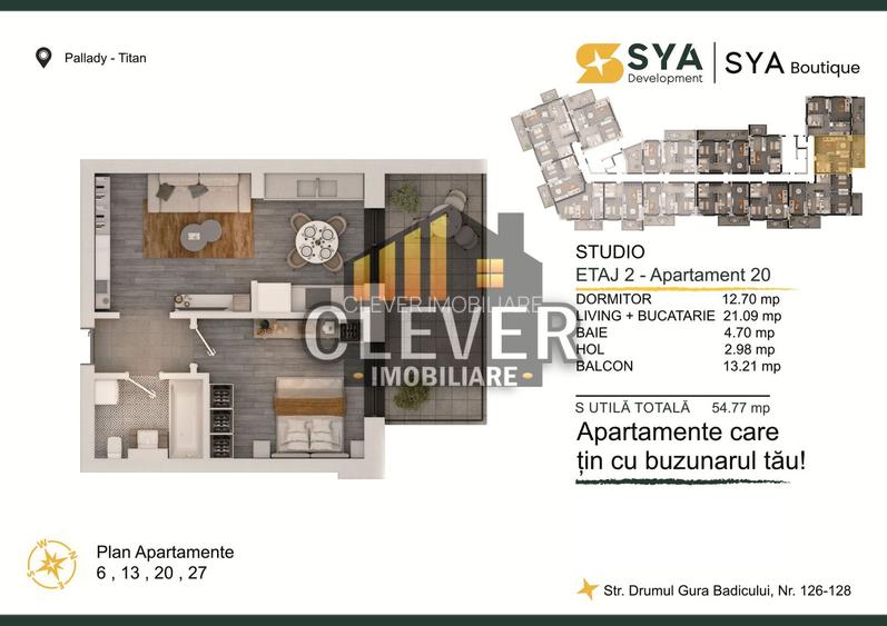 Apartament 2 camere Pallady,  55 mp, Comision 0% ideal investitie - 2