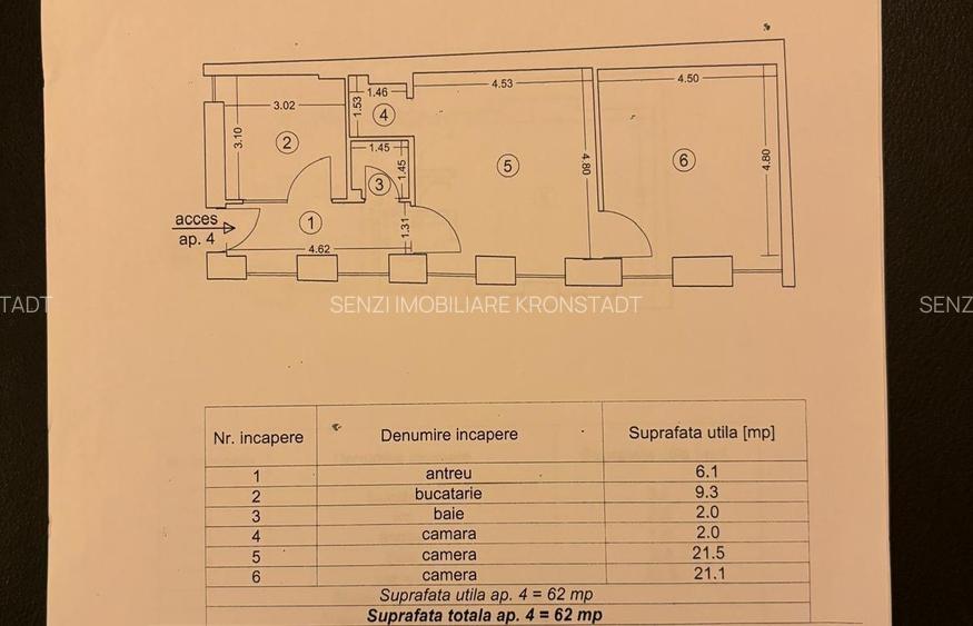 Centru Istoric, 2 camere, 62mp, 158000Euro - 8