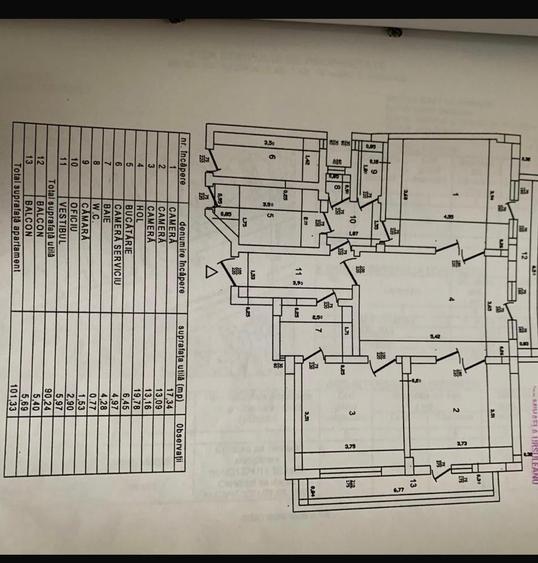 Apartament 3 camere | Universitate | 100 mp
