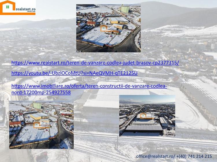 Brasov Nord, acces E60, teren 17000mp, 5600mp cladiri, D 155ml la DJ112A, - 16