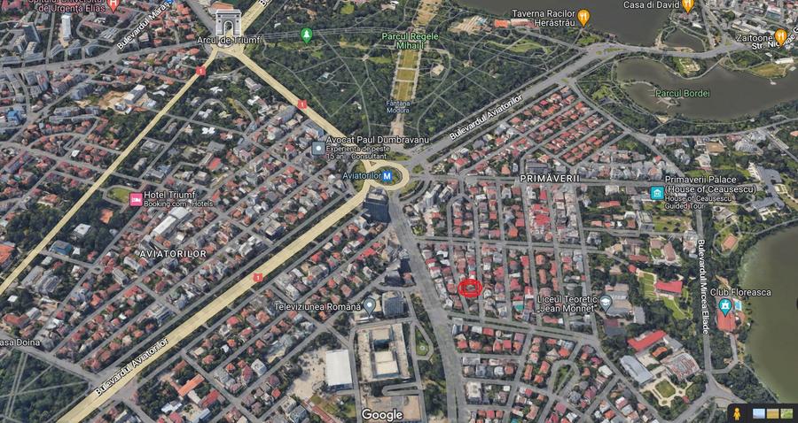 Vila Primaverii 300 mp utili teren 250 mp 2 apartamente