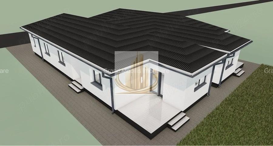 Duplex nou 101 mp, 3 dormitoare, teren 378 mp – Moșnița Nouă