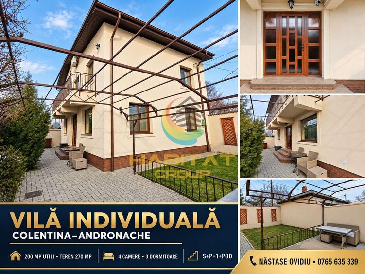 Vilă individuală 4 camere Colentina–Andronache !