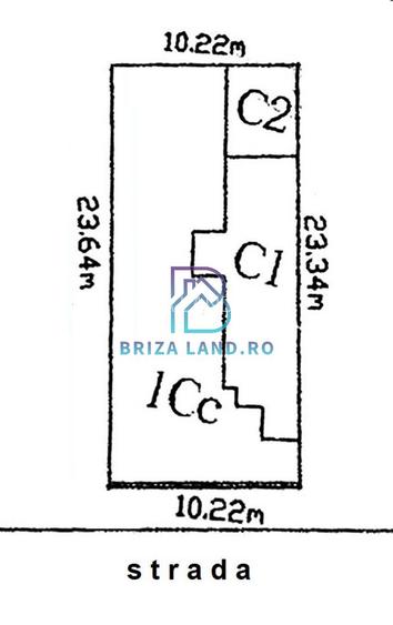 Bucurestii Noi, Laminorului, teren 240mp, d=10.2m, casa demolabila - 3