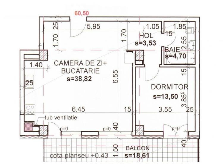 Apartament 2 camere de vanzare in Andrei Muresanu, Cluj Napoca