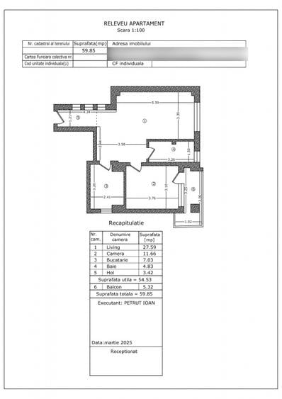 Apartament 2 Camere | 1 Mai |Piata Mures |Semifinisat |Metrou 6'|etj 1