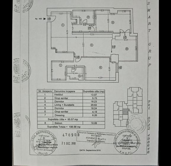 Apartament de 3 Camera Upground de Vanzare
