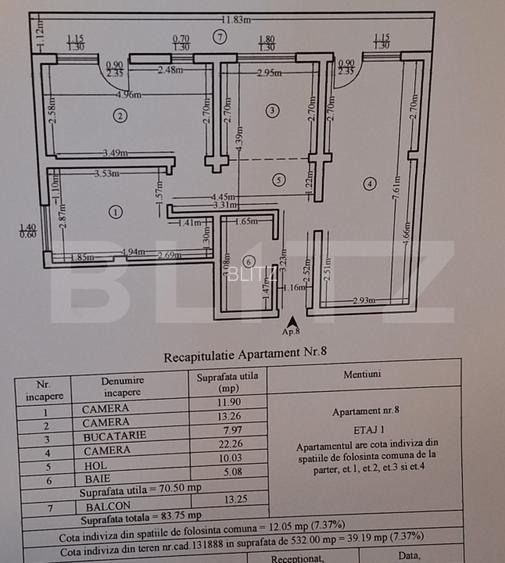 Apartament 3 camere, 83.75 mp, zona Canta – Iași - 11