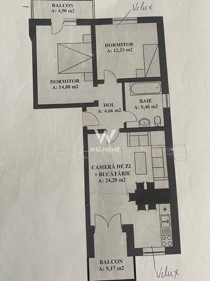 Vand apartamant 3 camere Șelimbăr.