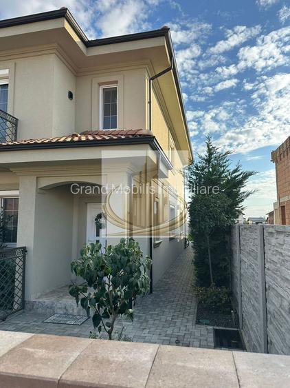 Casa in stil mediteranean, ultrafinisată 5 camere, 3 bai + curte.
