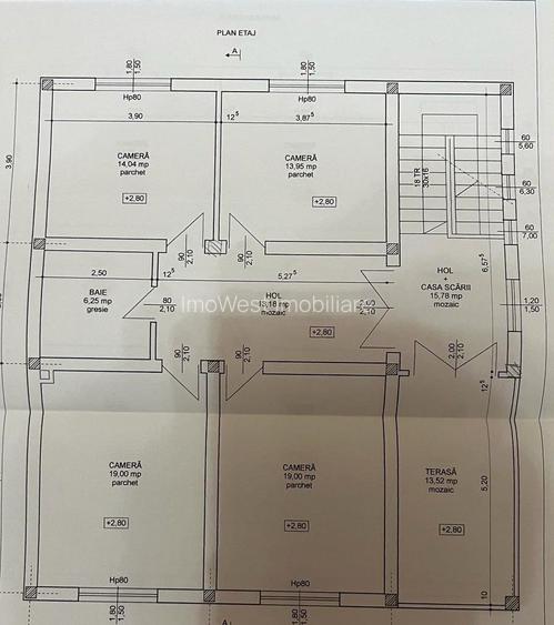 Casa S+P+E+M | 605 mp utili | 10 camere | 3 bucatarii | 4 bai | 3 terase | Garaj