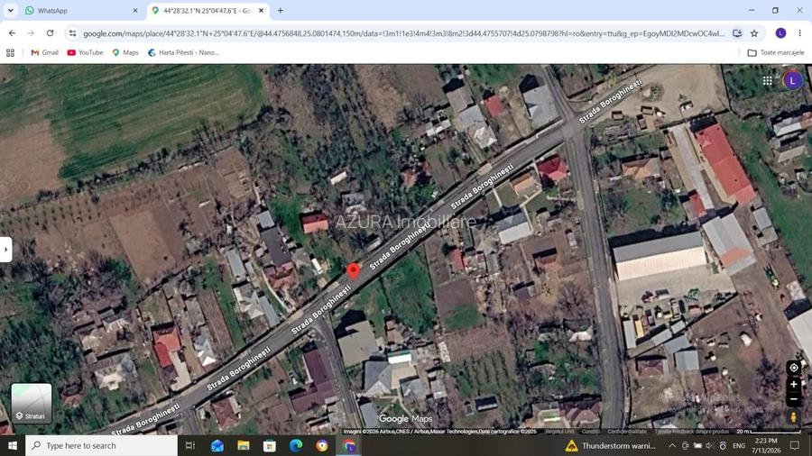 Teren pentru casa Izvoru, gaze, apă, canal, curent, central - 6