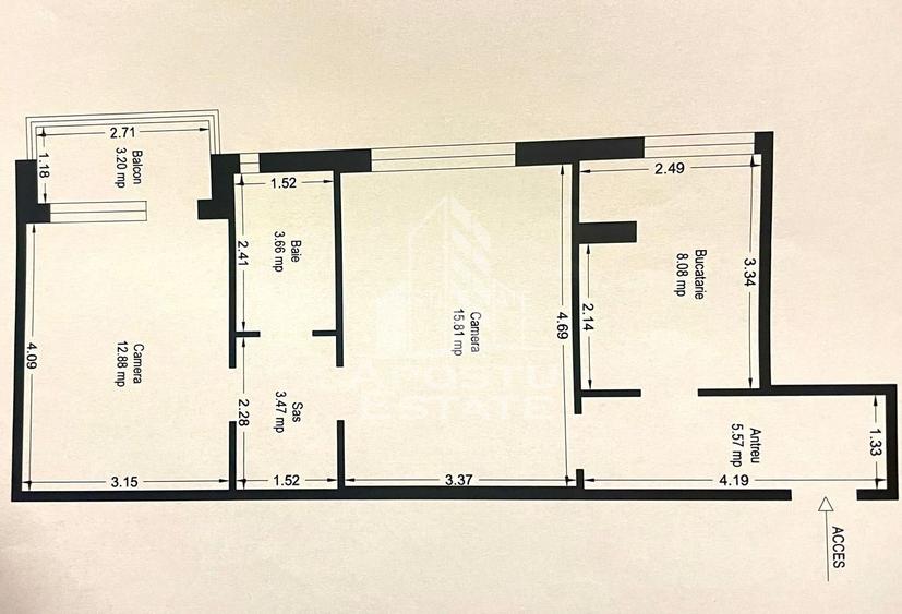 Apartament 2 camere cu parcare - zona Central - T. Vladimirescu - 20