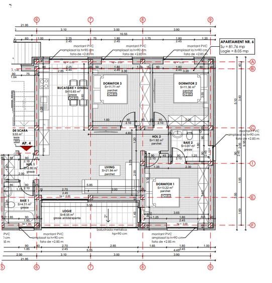 0% Comision, Apartament Nou cu 4 camere, zona livada Meses.