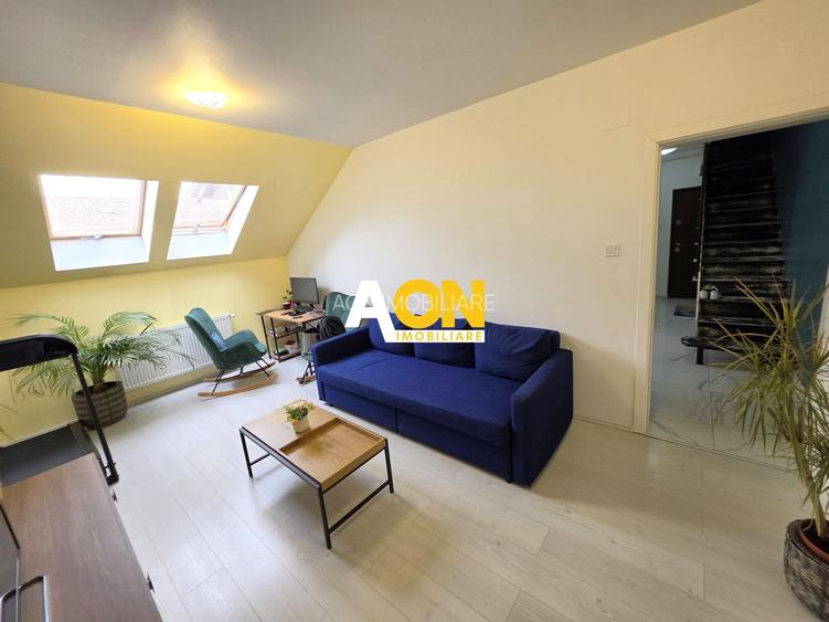 Apartament 3 camere + mansarda, cu garaj și boxă, mobilat, bloc nou - 11