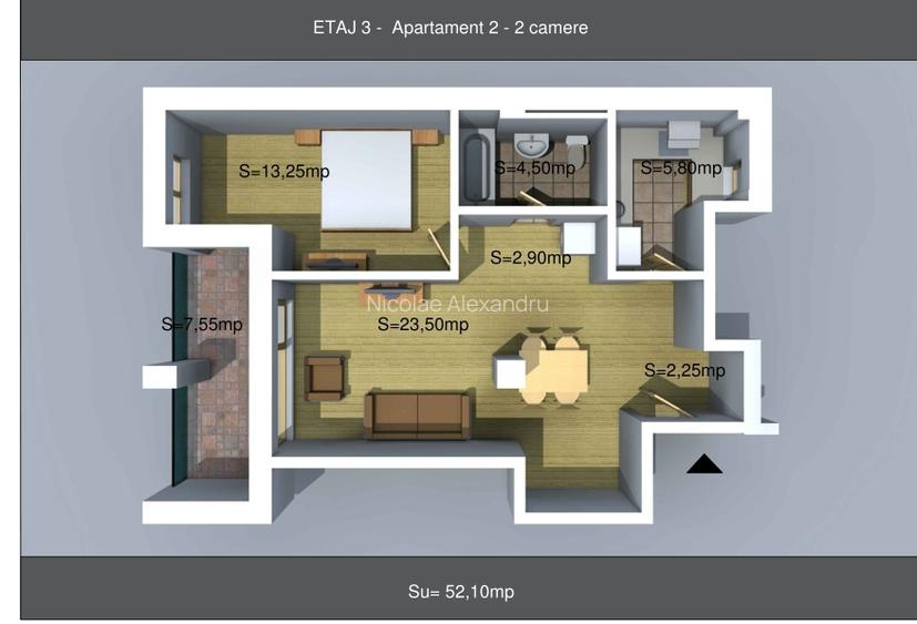 Apartament 2 camere,Bloc nou,Soseaua Chitilei - 3