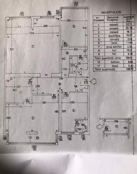 Apartament 3 camere |Plevnei | 2 Bai |