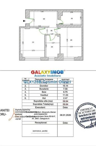 Vanzare 2 camere decomandat Confort Park renovat premium