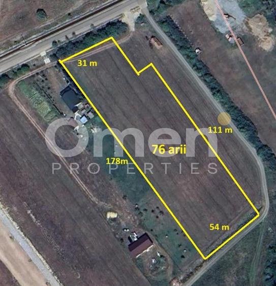 Teren intravilan 7.631 mp – Săcălășeni, lângă Baia Mare , utilități la drum