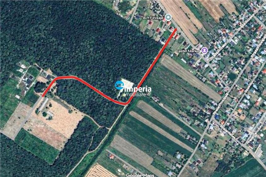 Teren si Duplex pe 850 mp, in Padurea Ciurbesti Miroslava, Iasi