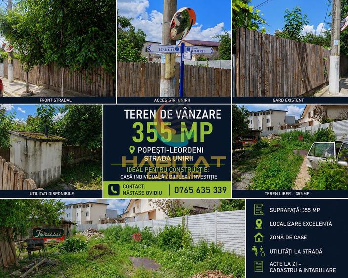 Vânzare Teren în Popești-Leordeni !
