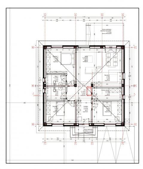Casa 4 camere parter 100mp | 0 comision | Balotesti - Bavaria | Teren 380mp