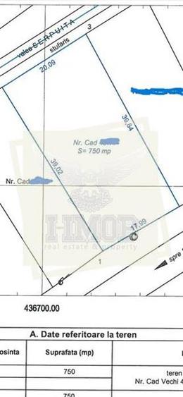 Teren intravilan 750 mp zona Hamba