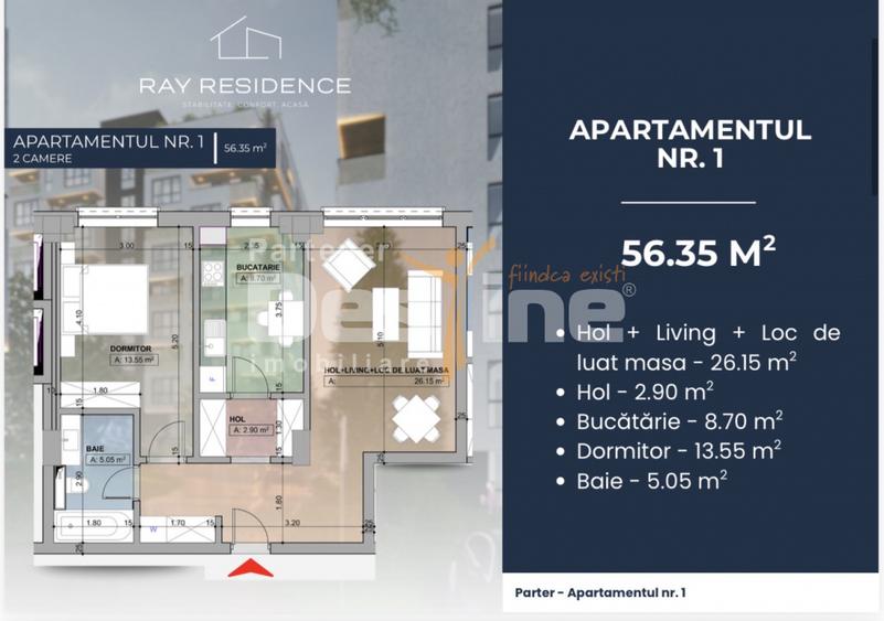 Apartament 2 camere Cornitoiu - Ray Residence