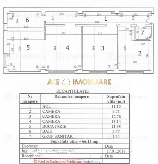 3 Camere de vanzare | Domenii | Metrou 1 Mai | Centrala Proprie