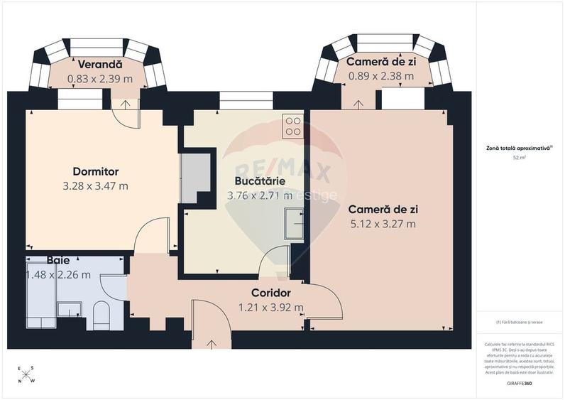 2 camere decomandat | Piața Victoriei – Banu Manta | 52 mp | Boxă 5 mp - 1