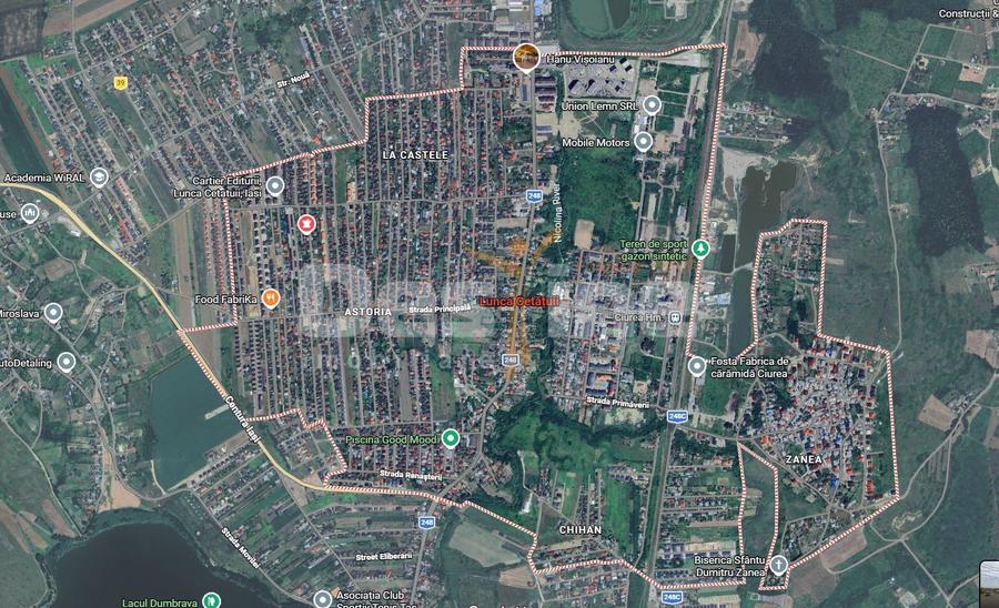 Teren intravilan 1.000 mp, deschidere 53,30 m, Lunca Cetățuii, Ciurea