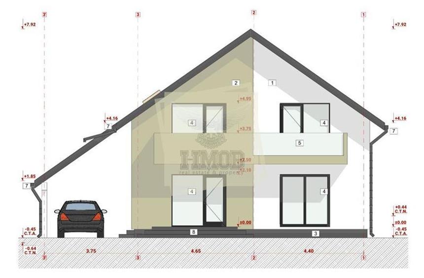 Casa cu 5 camere 3 bai si 504 mp teren in zona Selimbar