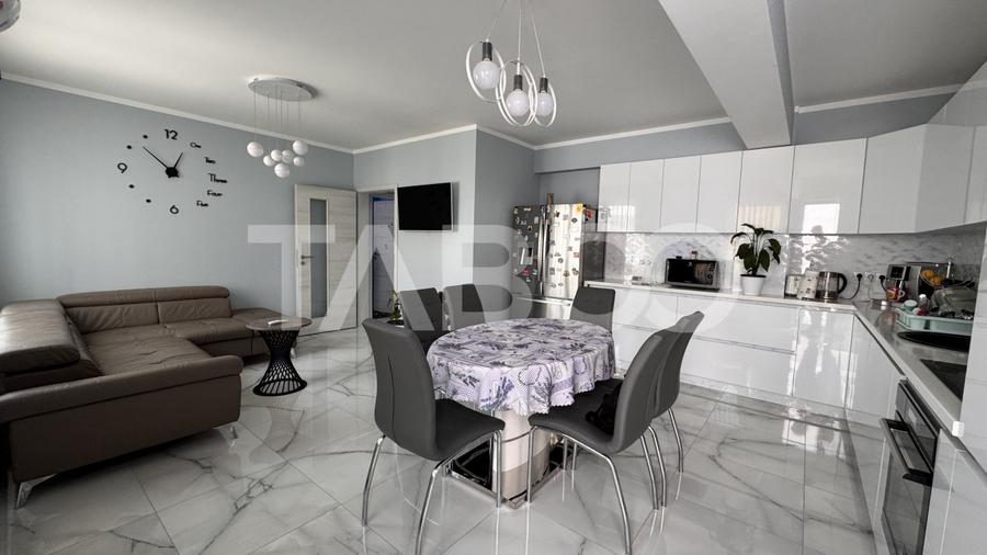 Apartament cu 3 camere de vanzare 80mp mobilat utilat terasa Turnisor