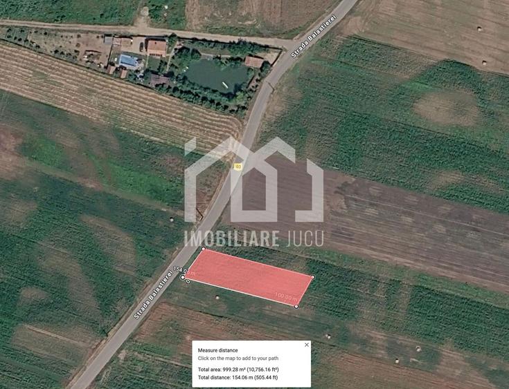 Loc de casă - Teren Intravilan 1000 mp – Jucu de Mijloc
