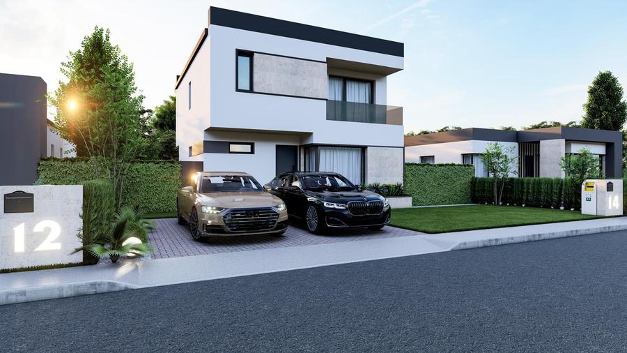 Casa Individuala – Ansamblu Nou 4 Camere - 3 Bai - Teren 476 mp – Berceni/Vidra