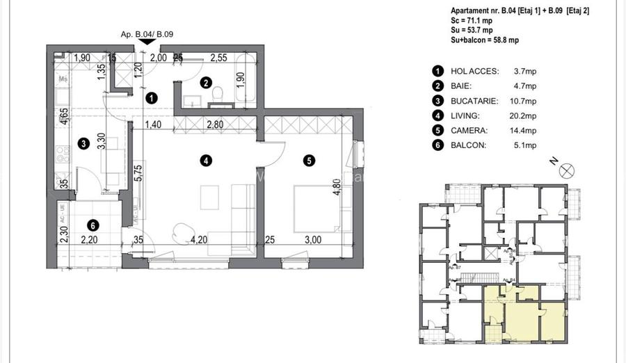 Apartament 2 camere, etaj 1-LIFT- Timisoara - 9