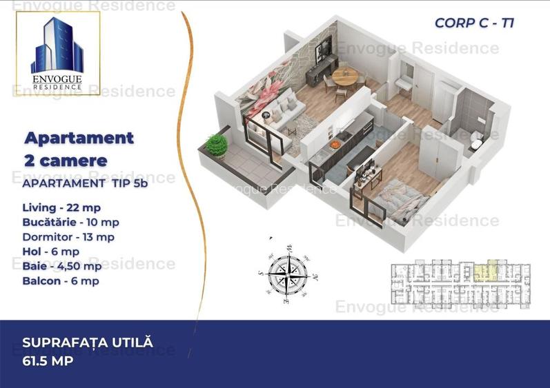 OFERTA FULGER - Apartament cu 2 cam Auchan Militari - Iuliu Maniu 586-590 - 2