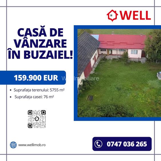 Casă de vânzare în Buzaiel!
