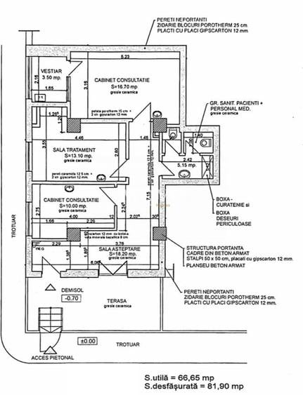 Spatiu comercial cabinet | centrala proprie | investitie | zona excelenta |