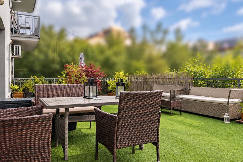 Apartament cu 3 camere si terasa mare in Buna Ziua