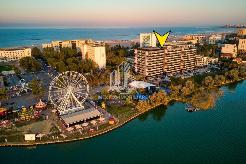 Apartament 3 camere la alb, Mamaia, Lacul Siutghiol