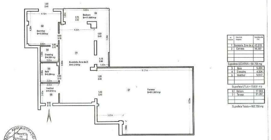 Penthouse exclusivist 2 camere terasa panoramica de 109mp Iancu Nicolae Pipera