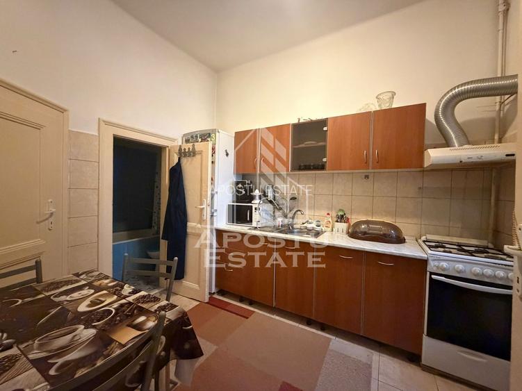 Apartament cu 2 camere, centrala proprie,  teren 99 mp, zona Iosefin - 3