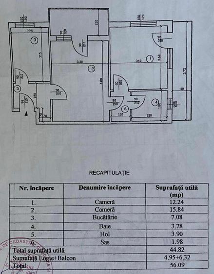 Apartament cu 2 camere de inchiriat in Podu Ros