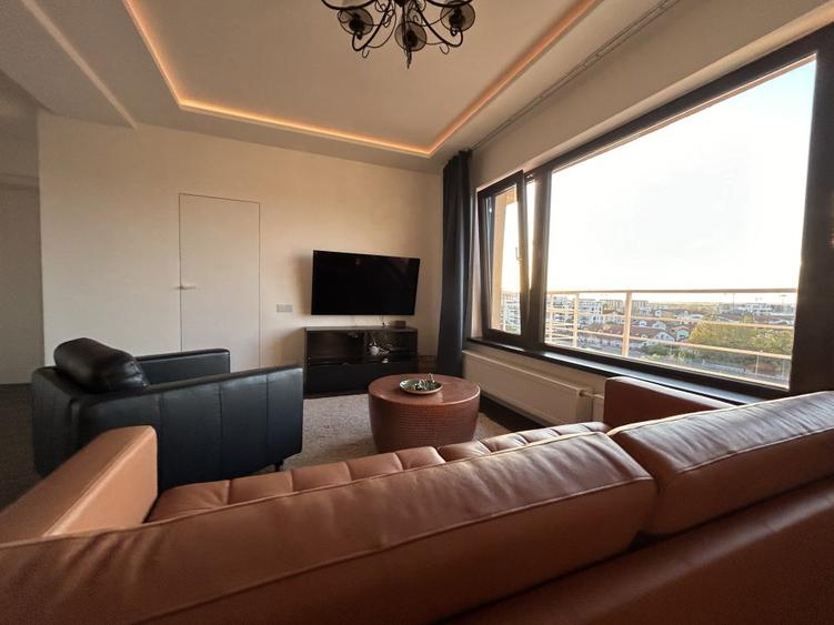 Penthouse 80 mp in Pipera — vedere panoramica si balcon de 36 mp jur imprejur