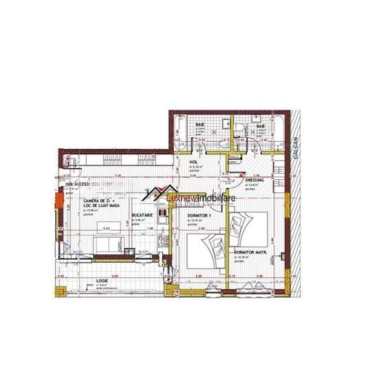 Apartament semifinisat 80 mp, 4 camere, 2 bai plus logie 10 mp, zona Tineretului