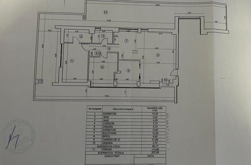 Apartament de vanzare– 4 camere-terasa-parcare-zona Tineretului