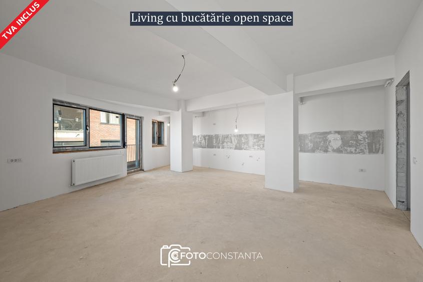✅Apartament decomandat cu 2 camere | dressing și terasă | TVA inclus